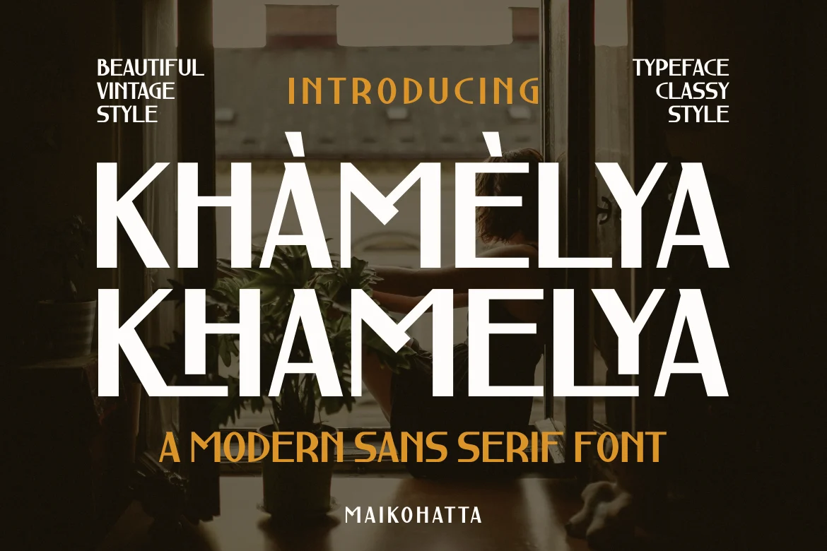 KHAMELYA Font font preview