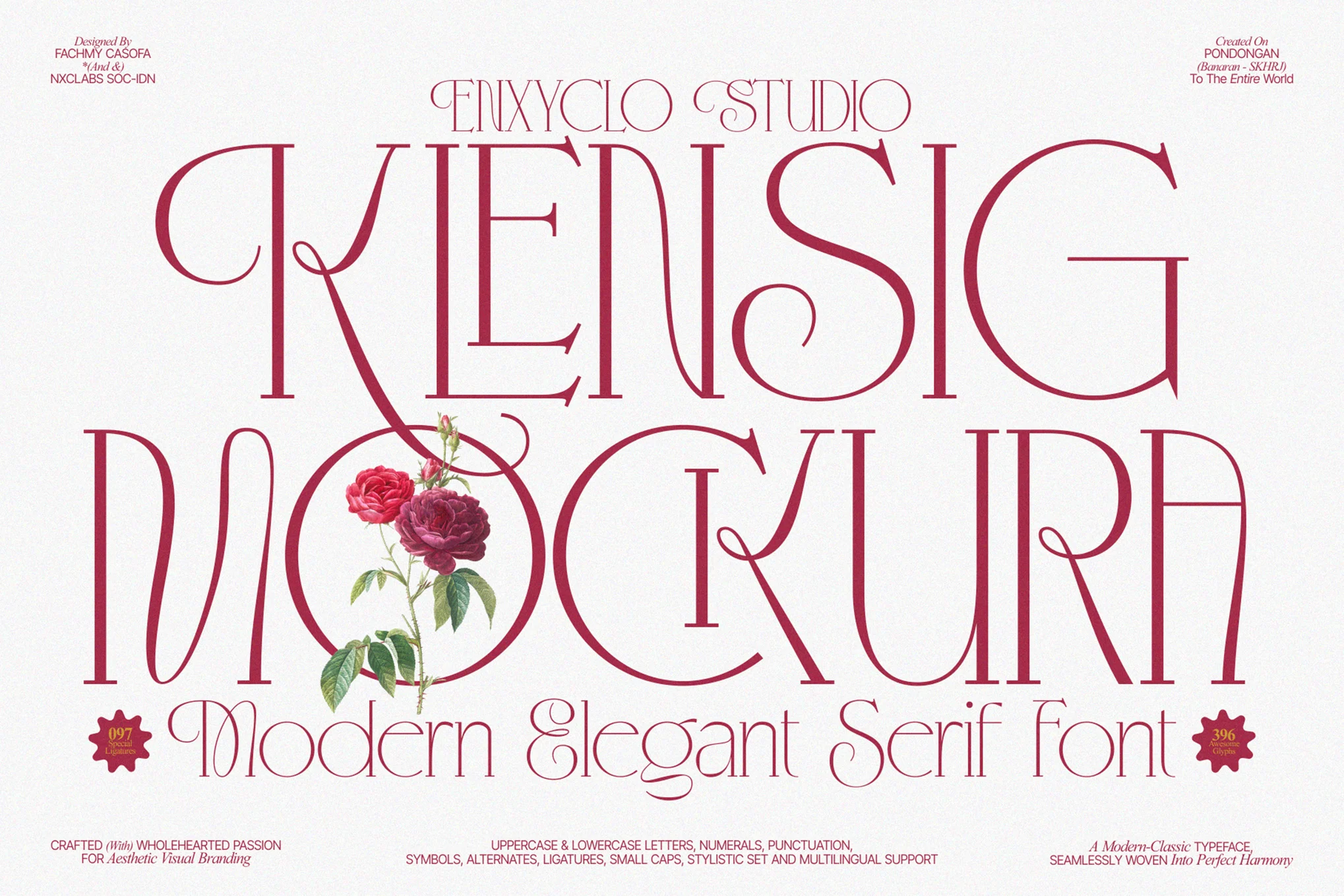 Klensig Mockura — Elegant Serif Font font preview