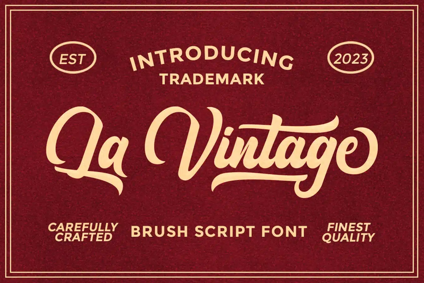 La Vintage Script Font font preview