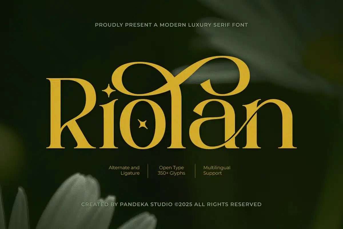 Logo Brand Font – Riolan font preview