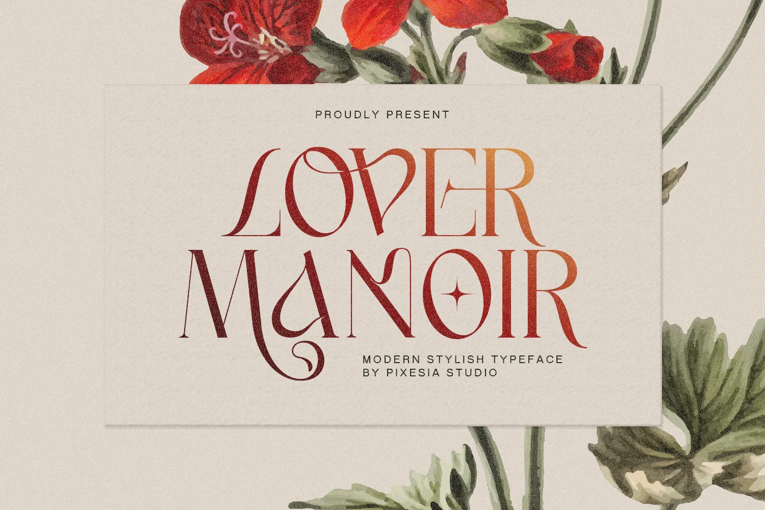 Love Manoir – Luxury Serif Font font preview