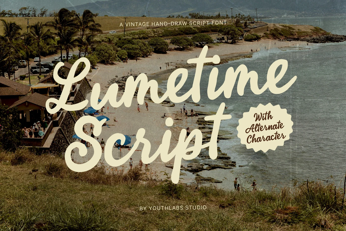 Lumetime – Vintage Rough Script Font font preview