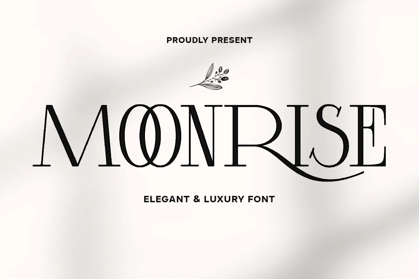Luxury Font – Moonrise font preview