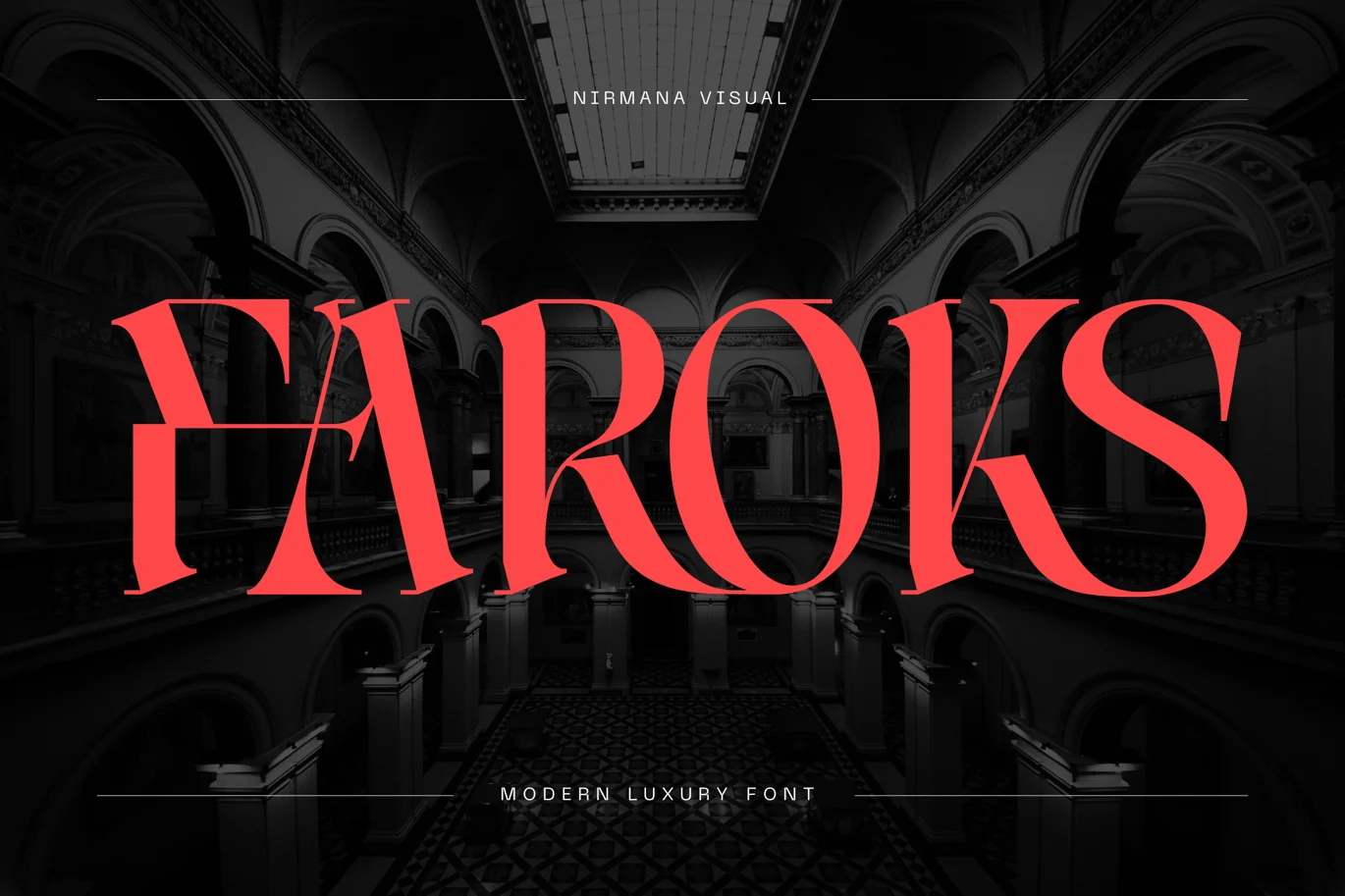 Luxury Logo Font – Faroks Modern font preview