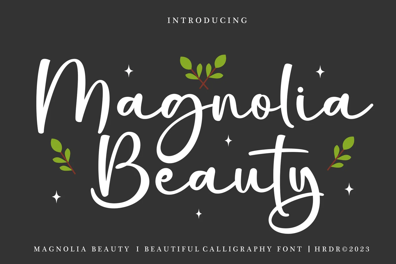 Magnolia Beauty – Beautiful Calligraphy Font font preview