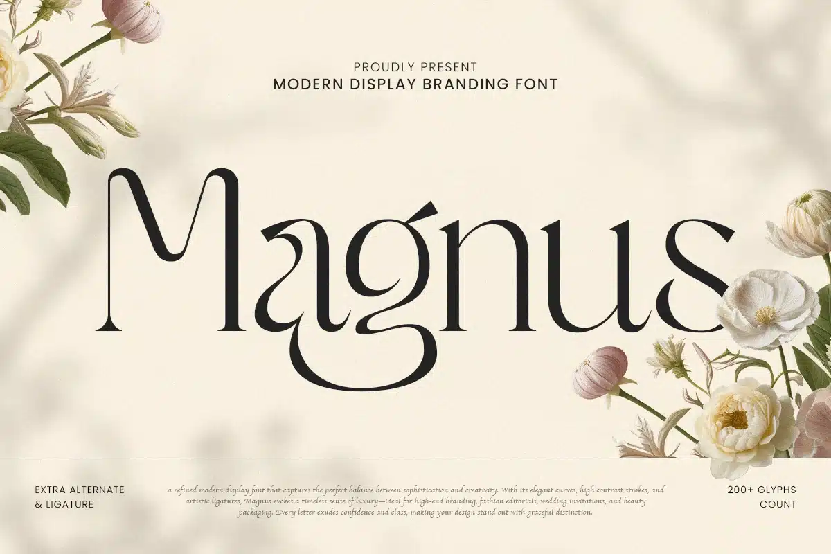 Magnus – Modern Elegant Branding Font font preview