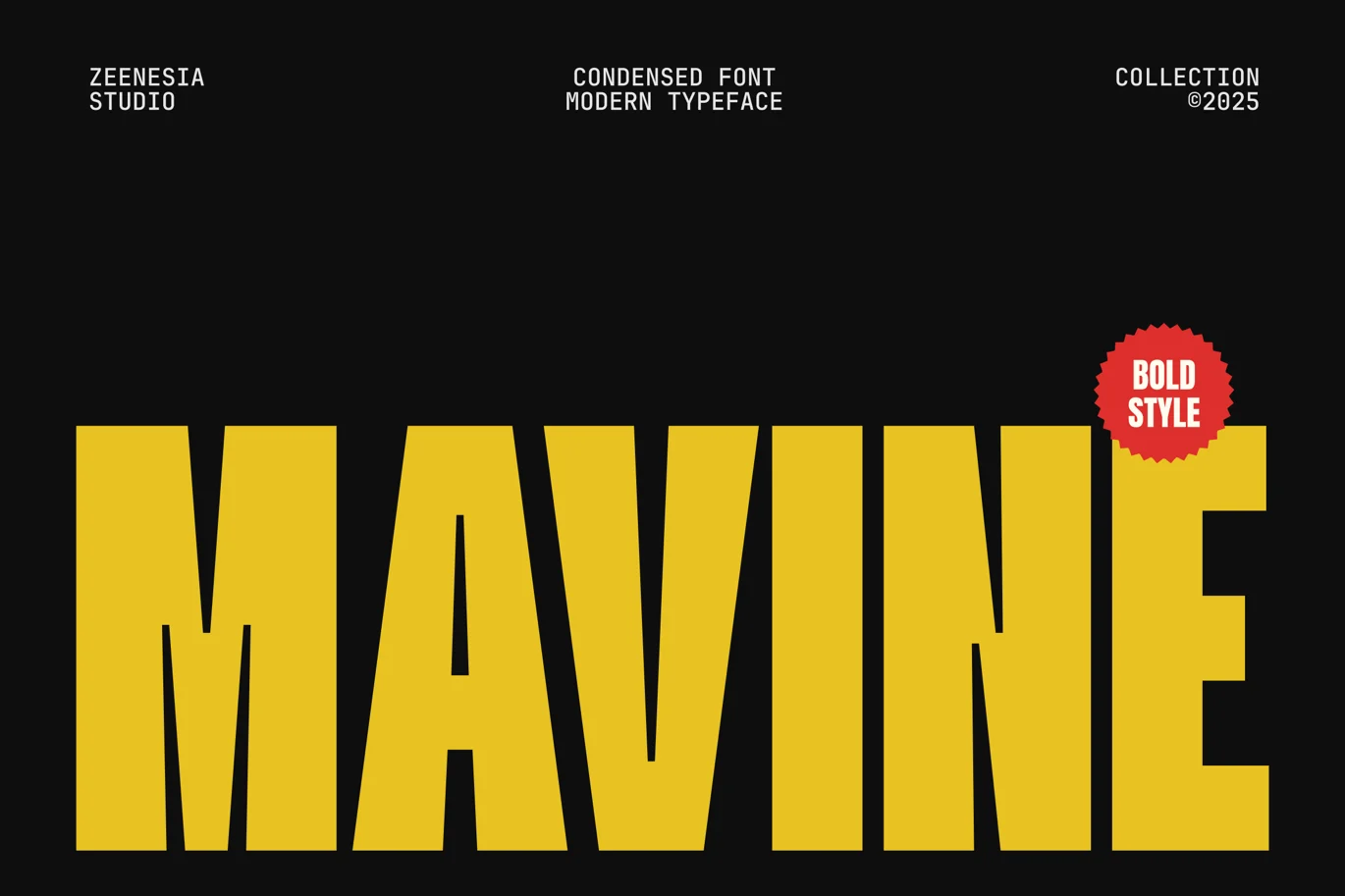 Mavine Bold Font font preview