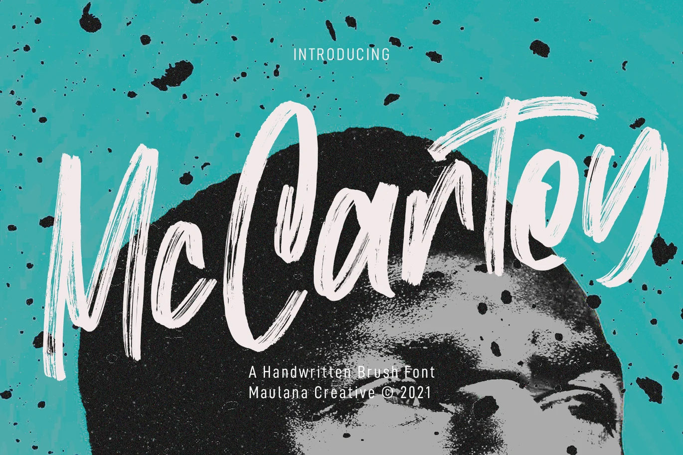 Mc Cartey Brush Display Font font preview
