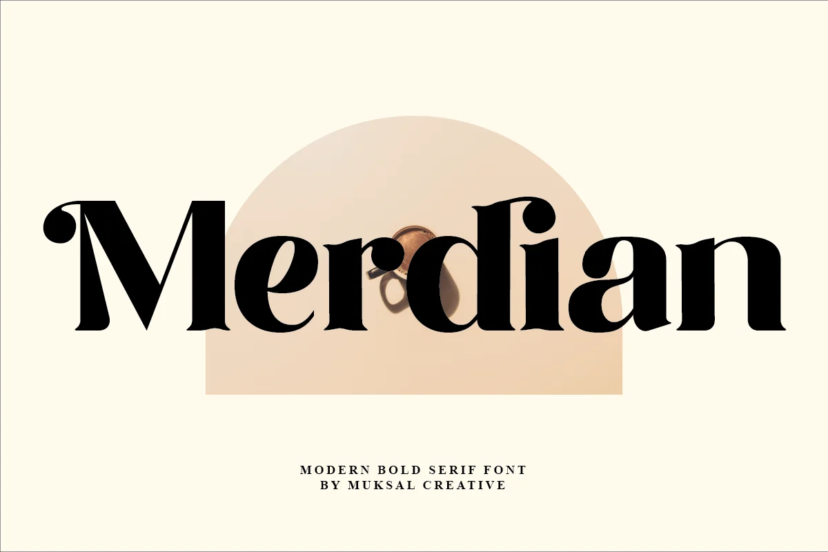 Merdian – Elegant Serif Font font preview