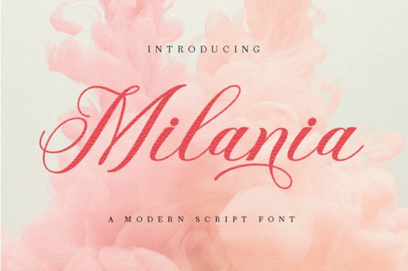 Milania Font font preview