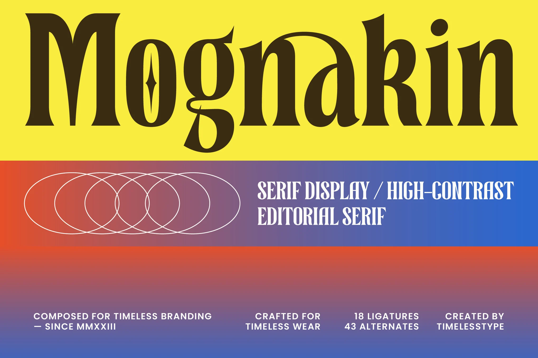 Mognakin – Serif Display Font font preview