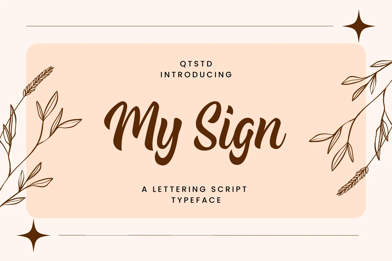 My Sign – A Lettering Script Typeface Font font preview