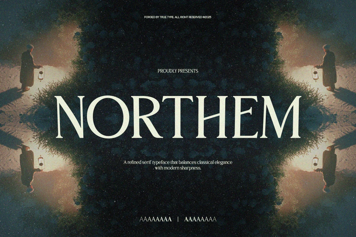 Northem Elegant Serif Font Family font preview
