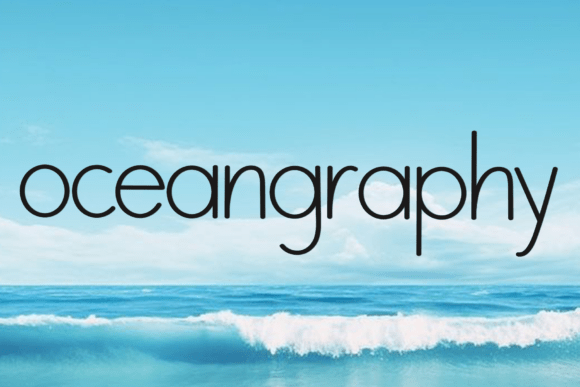 Oceangraphy Font font preview