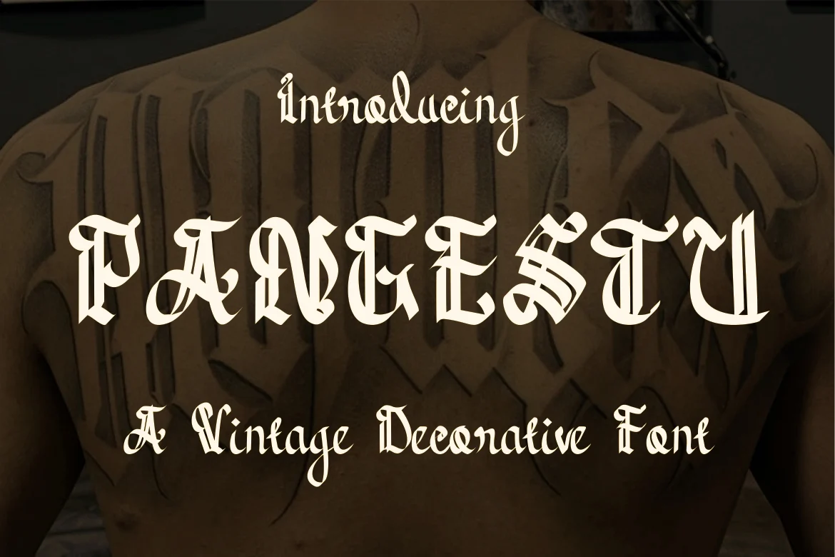 Pangestu Vintage Font font preview