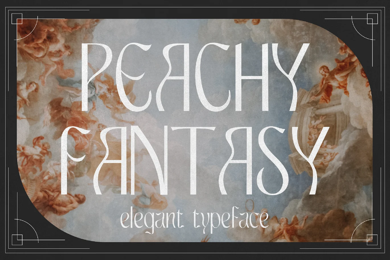 Peachy Fantasy – Art Nouveau Display Font font preview