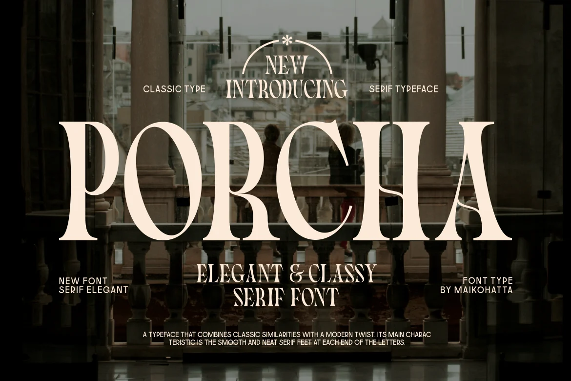Porcha – Elegant Serif Font font preview