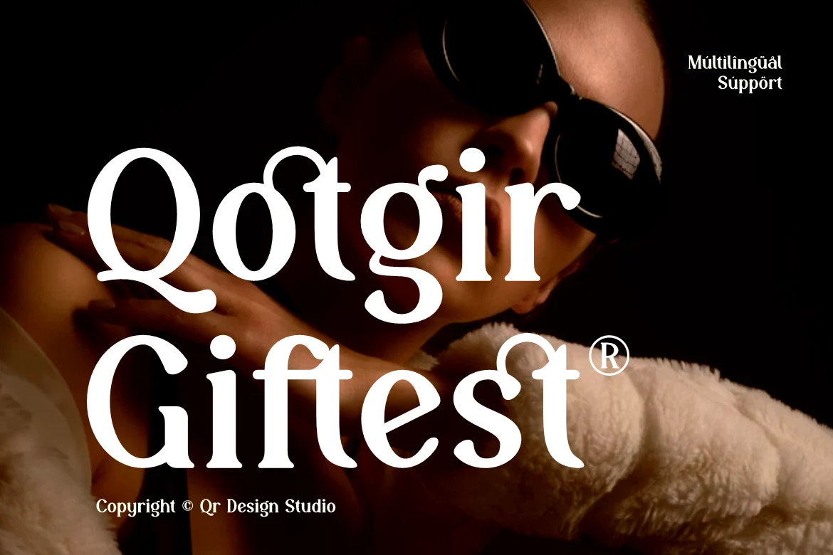 Qotgir Giftest – Elegant Vintage Font font preview