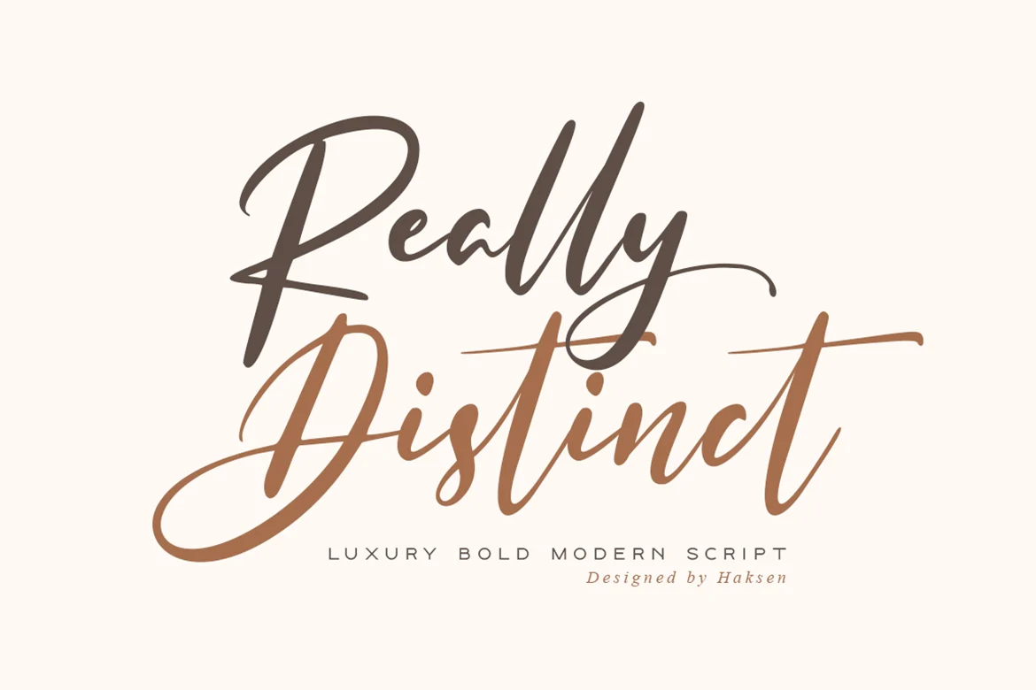 Really Distinct Font font preview