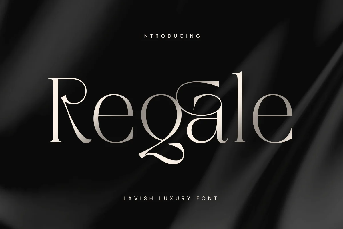 Regale – Lavish Luxury Font font preview