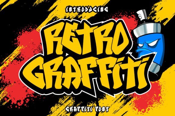 Retro Graffiti Font font preview