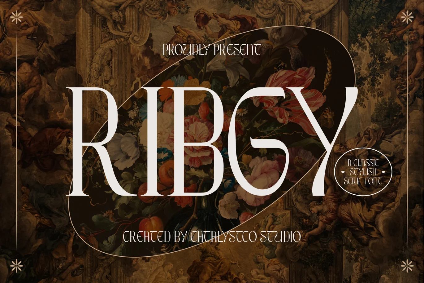 Ribgy Luxury Serif Font font preview