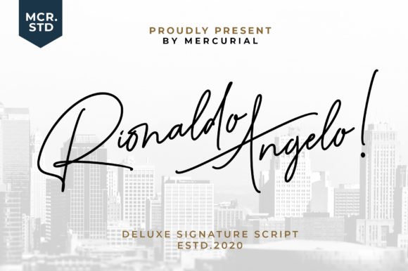 Rionaldo Angelo Font font preview