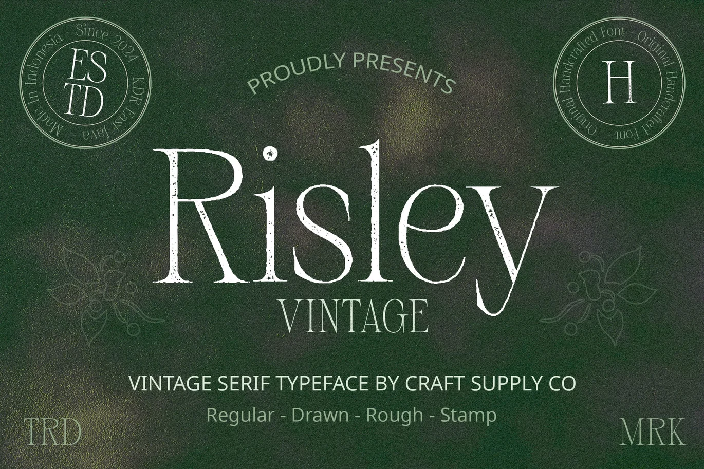 Risley Vintage Font font preview
