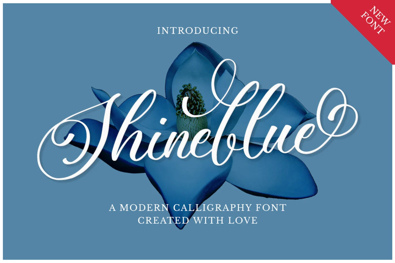 Shineblue – Romantic Calligraphy Font font preview