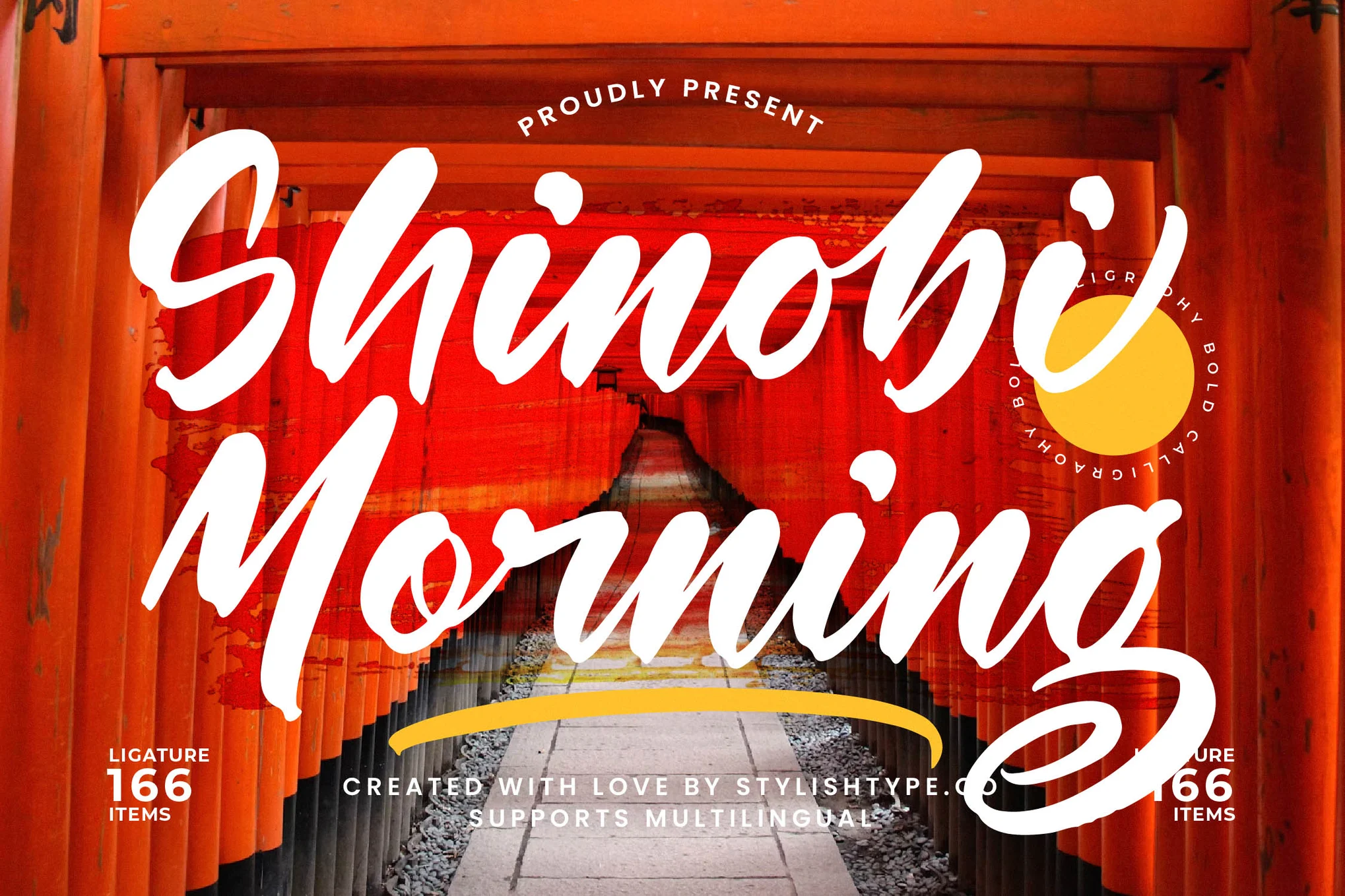 Shinobi Morning – Bold Calligraphy Font font preview