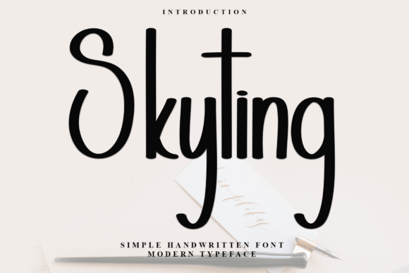 Skyting Font font preview