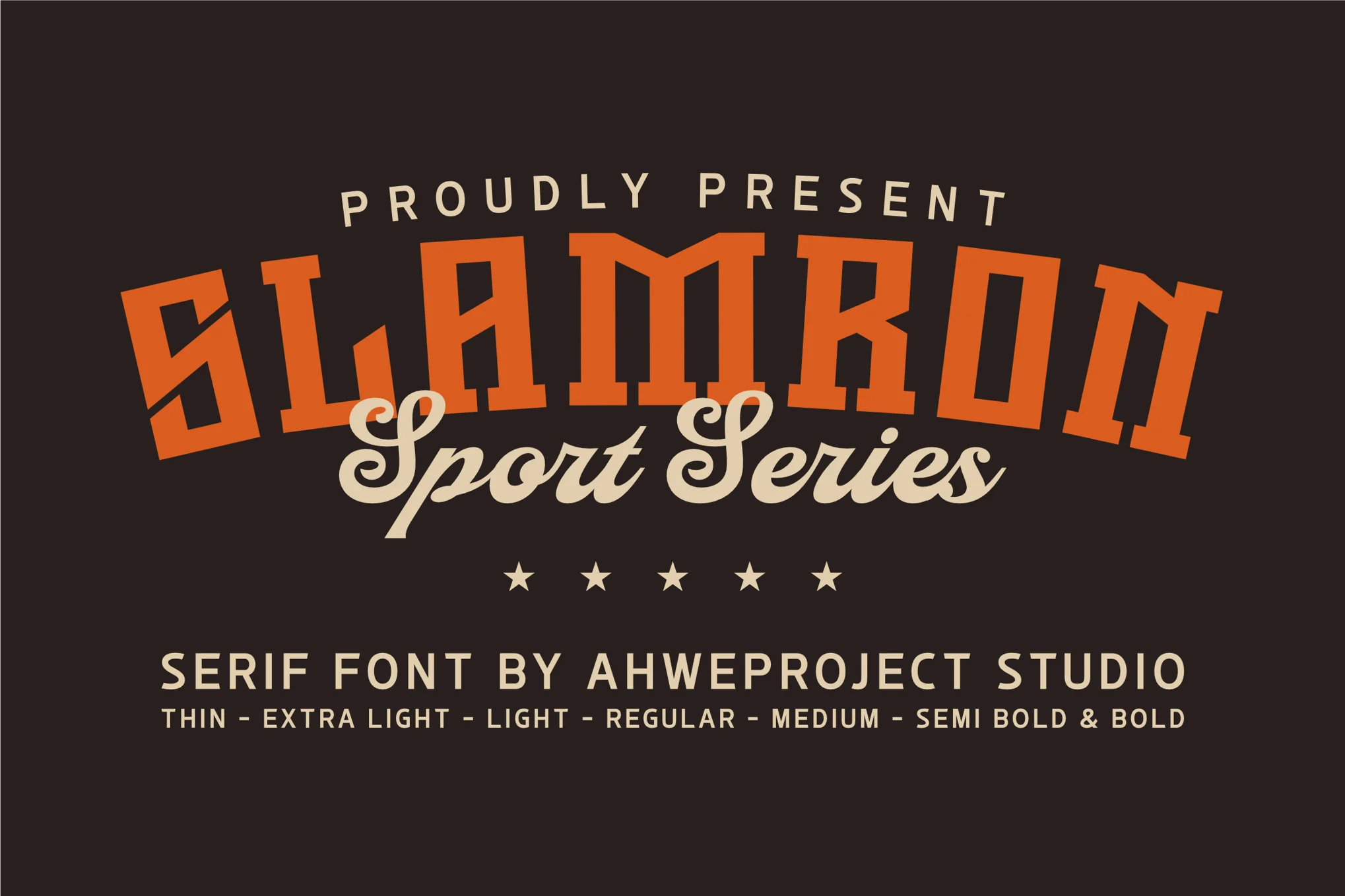 Slamron Font font preview