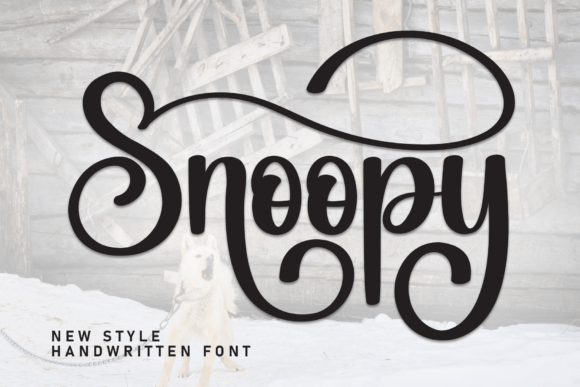 Snoopy Font font preview