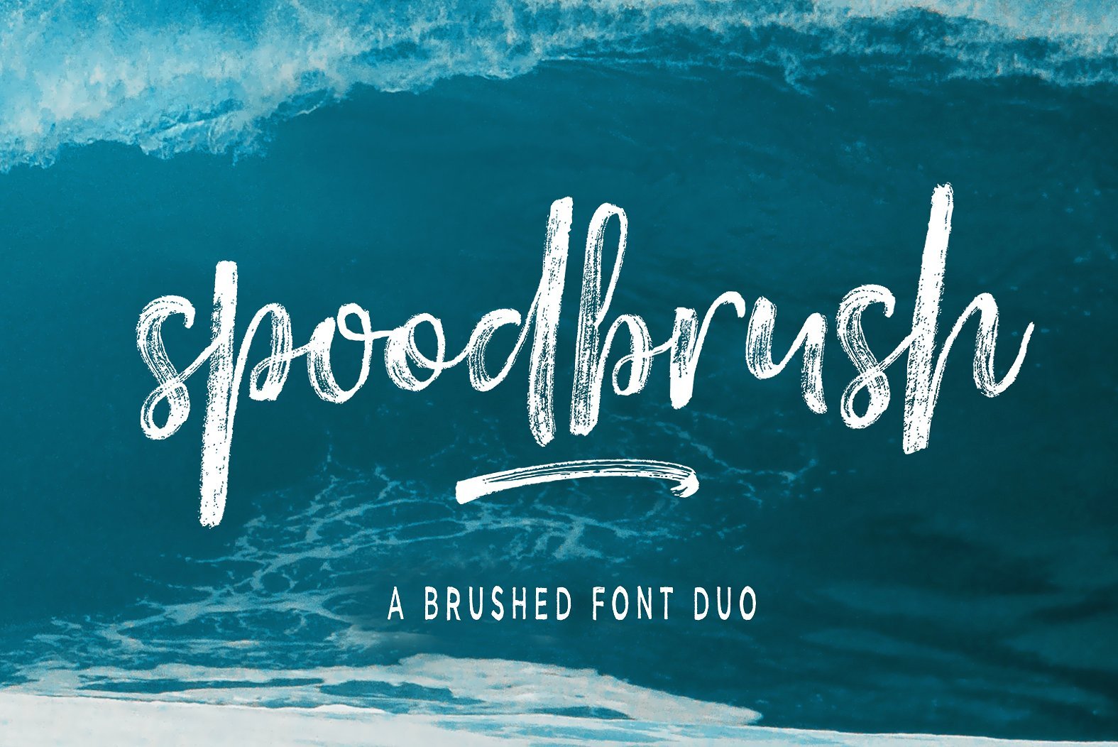 Spoodbrush – Font Duo Font font preview