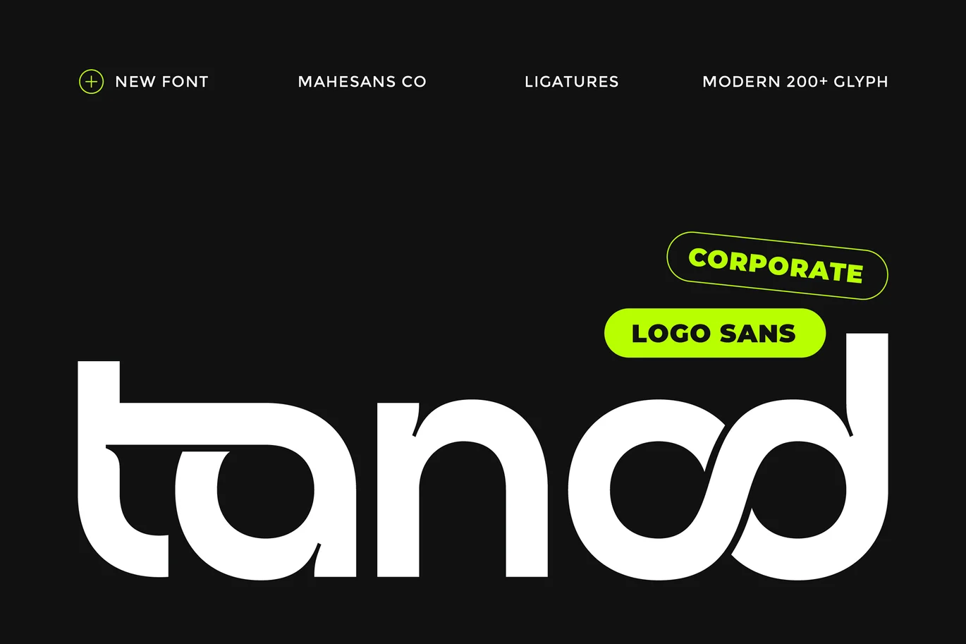 Tanod – Modern Corporate Logo Sans Font font preview