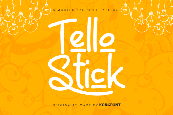 Tello Stick Font font preview