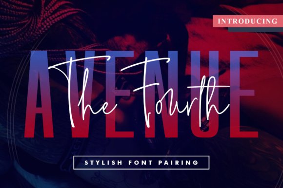 The Fourth Avenue Font font preview