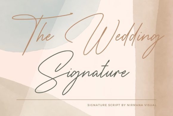 The Wedding Signature Font font preview