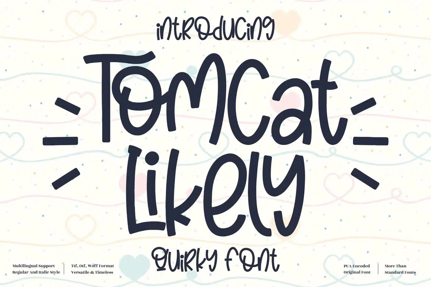 Tomcat Likely Quirky Font font preview