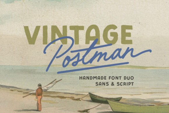 Vintage Postman Font font preview