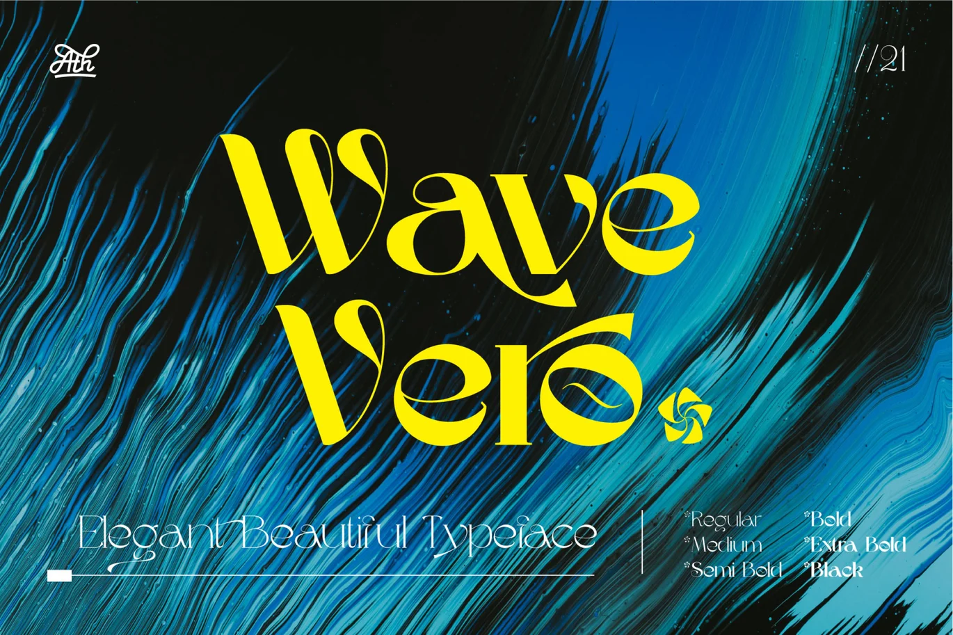 Wave Vero – Elegant Typeface Font font preview