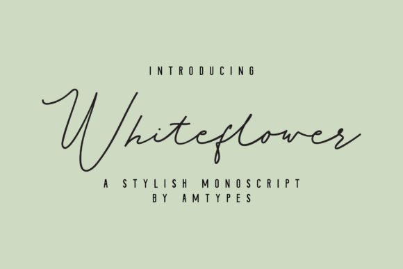 Whiteflower Font font preview