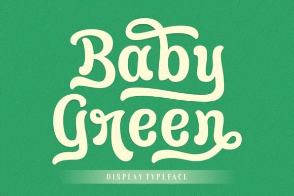 Baby Green Font font preview