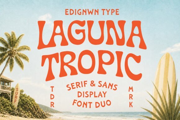 Laguna Tropic Font font preview