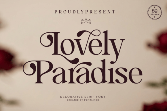 Lovely Paradise Font font preview