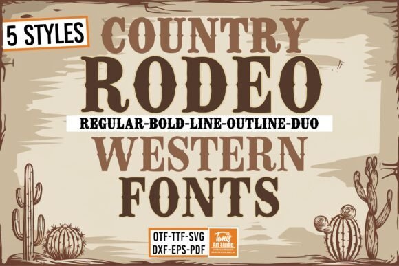 Rodeo Bundle Font font preview
