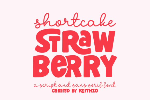 Shortcake Strawberry Font font preview