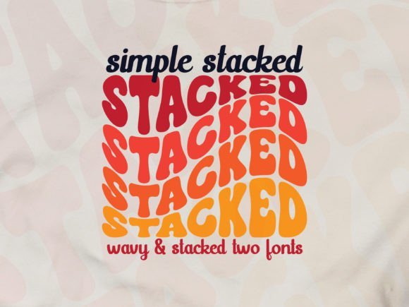 Simple Stacked Font font preview